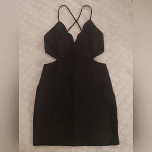 Vestique black cut-out dress